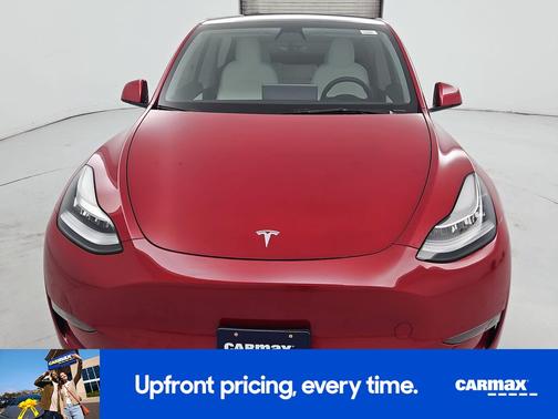 Red 2021 Tesla Model Y Long Range