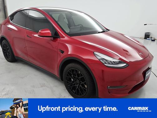 Red 2021 Tesla Model Y Long Range