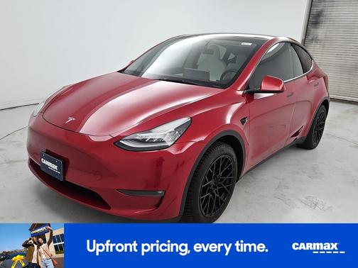 Red 2021 Tesla Model Y Long Range