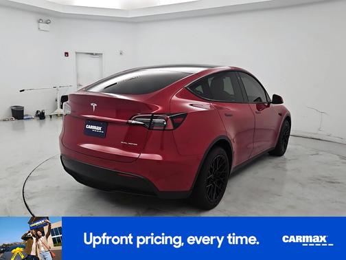 Red 2021 Tesla Model Y Long Range