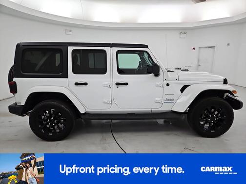 White 2023 Jeep Wrangler 4xe Unlimited Sahara