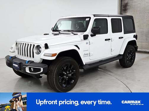 White 2023 Jeep Wrangler 4xe Unlimited Sahara