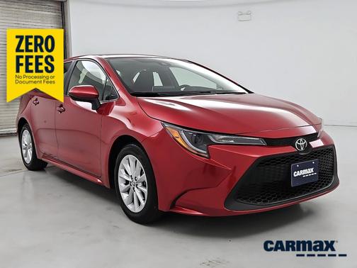 Red 2021 Toyota Corolla LE
