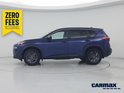 Blue 2021 Nissan Rogue S