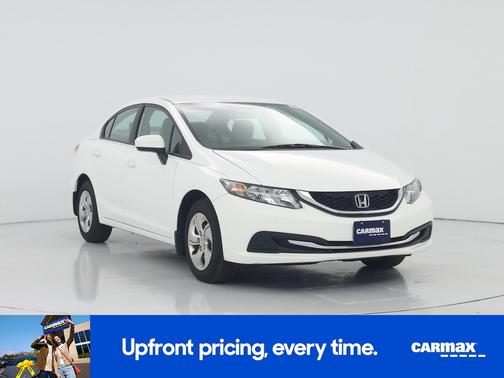 White 2014 Honda Civic LX