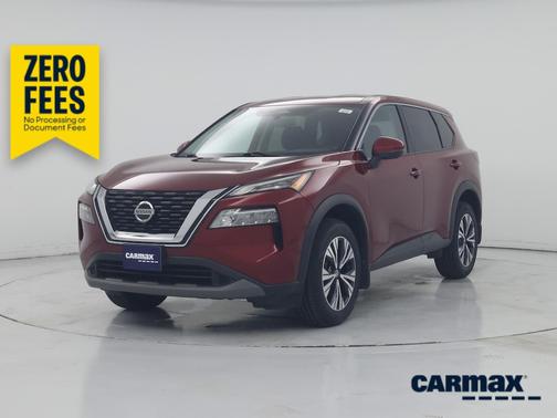 Red 2021 Nissan Rogue SV