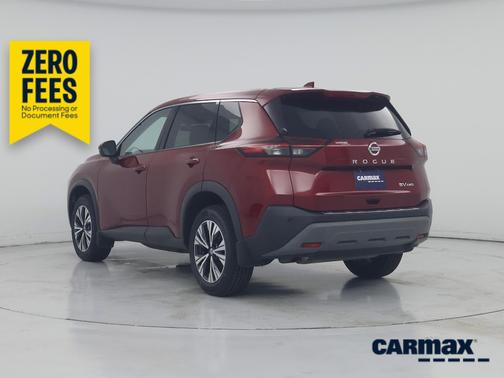 Red 2021 Nissan Rogue SV