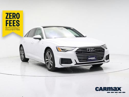 White 2021 Audi A6 Premium Plus