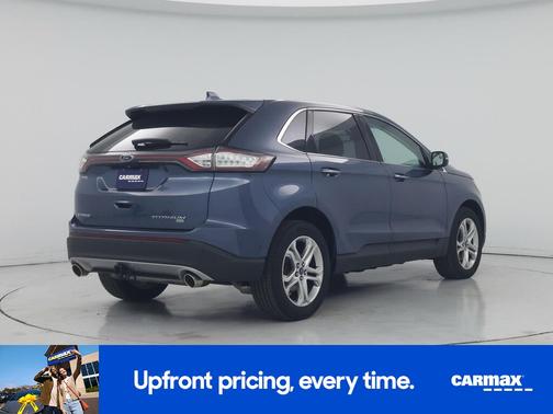 Blue 2018 Ford Edge Titanium