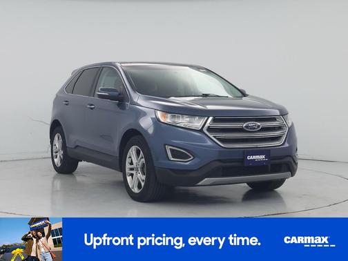 Blue 2018 Ford Edge Titanium