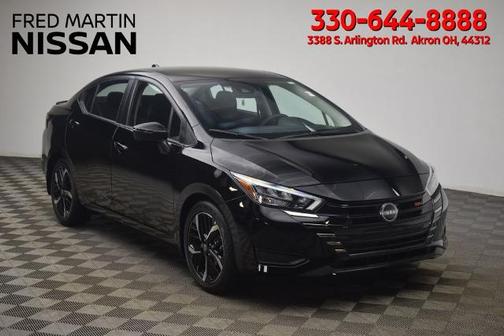 Black 2025 Nissan Versa 1.6 SR