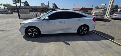 White 2021 Honda Civic LX