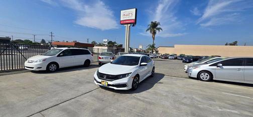 White 2021 Honda Civic LX