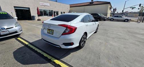 White 2021 Honda Civic LX