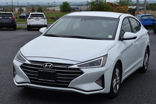 Quartz White Pearl 2019 Hyundai ELANTRA SEL