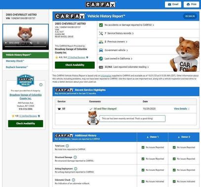 2005 Chevrolet Astro Base