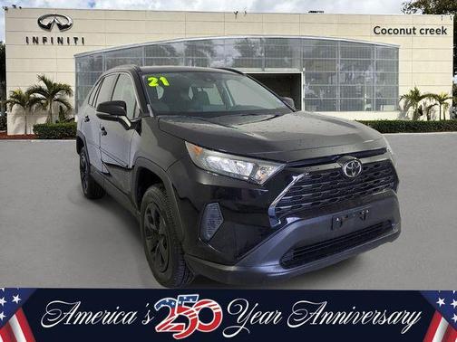 Midnight Black Metallic 2021 Toyota RAV4 LE