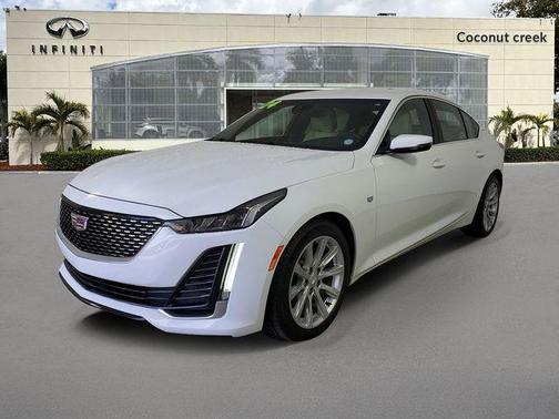 Summit White 2024 Cadillac CT5 Luxury RWD