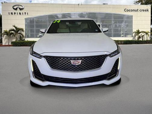 Summit White 2024 Cadillac CT5 Luxury RWD