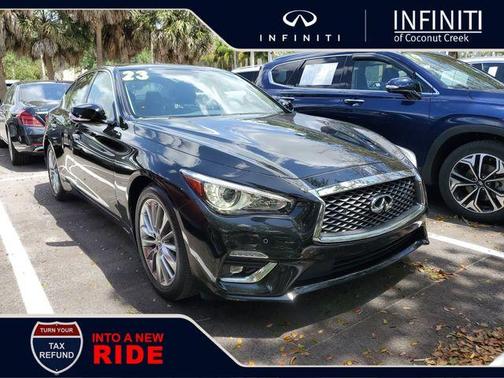 Black Obsidian 2023 INFINITI Q50 LUXE
