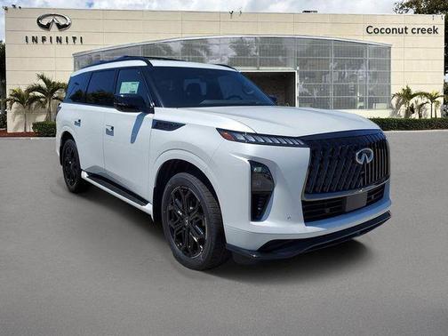 Radiant White 2026 INFINITI QX80 SPORT