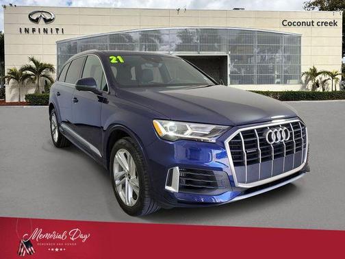 Navarra Blue Metallic 2021 Audi Q7 55 Premium Plus