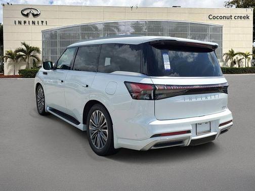 Radiant White 2026 INFINITI QX80 Luxe