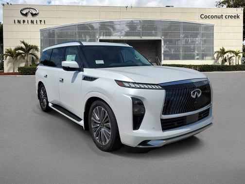 Radiant White 2026 INFINITI QX80 Luxe