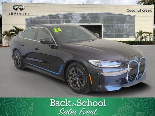 Black Sapphire Metallic 2024 BMW i4 Gran Coupe eDrive40