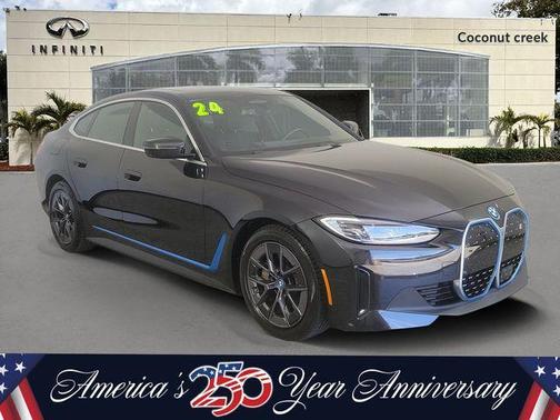 Black Sapphire Metallic 2024 BMW i4 Gran Coupe eDrive40