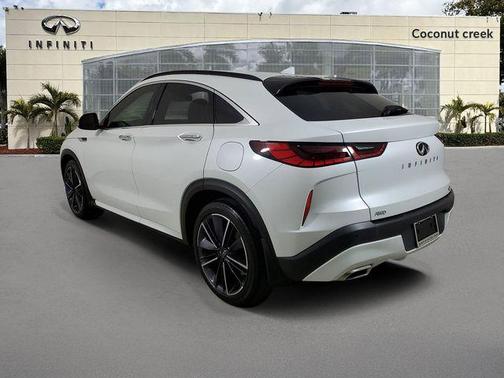 Radiant White 2023 INFINITI QX55 LUXE