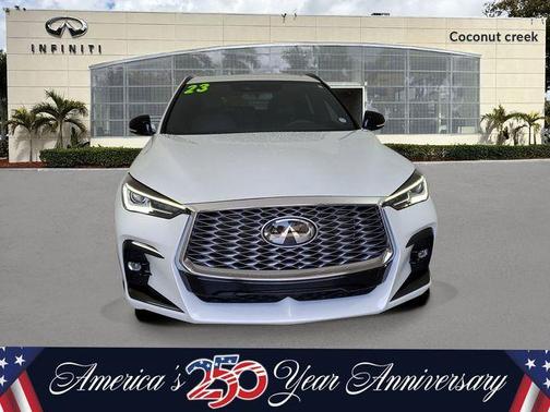 Radiant White 2023 INFINITI QX55 LUXE