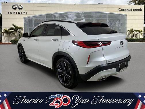 Radiant White 2023 INFINITI QX55 LUXE