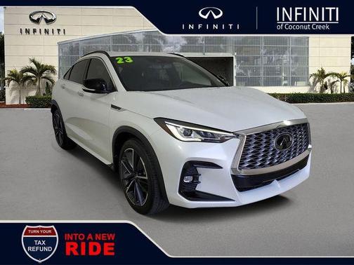 Radiant White 2023 INFINITI QX55 LUXE