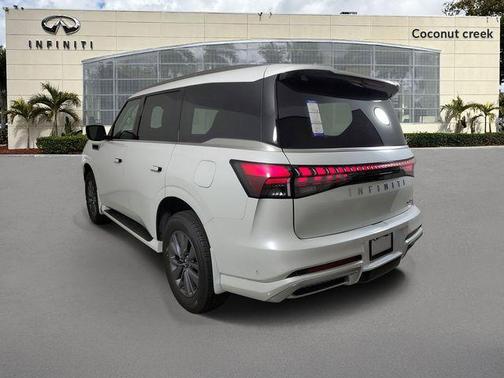 Radiant White 2026 INFINITI QX80 PURE