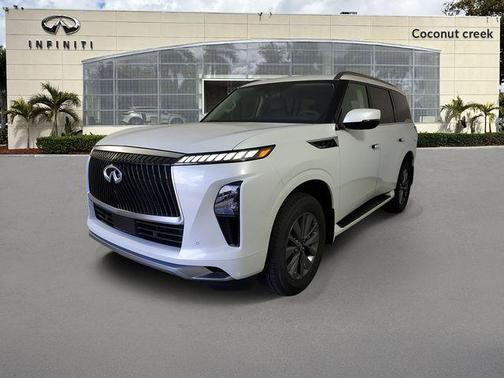 Radiant White 2026 INFINITI QX80 PURE