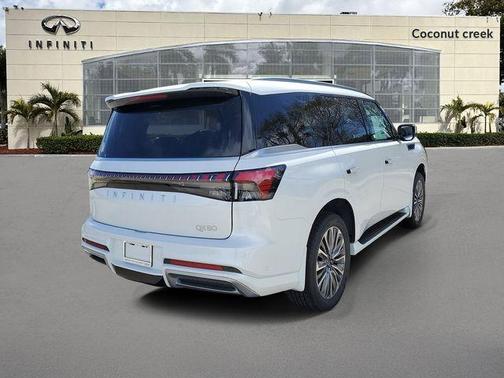 Radiant White 2026 INFINITI QX80 Luxe