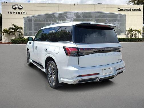 Radiant White 2026 INFINITI QX80 Luxe