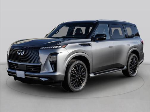 Radiant White 2025 INFINITI QX80 Luxe