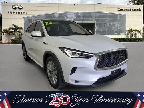 Radiant White 2023 INFINITI QX50 Luxe