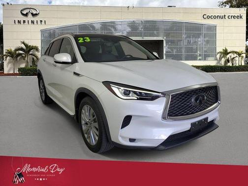 Radiant White 2023 INFINITI QX50 Luxe