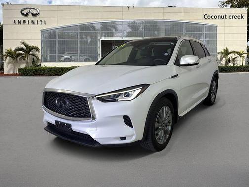 Radiant White 2023 INFINITI QX50 Luxe