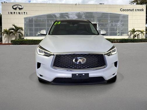 Radiant White 2023 INFINITI QX50 Luxe