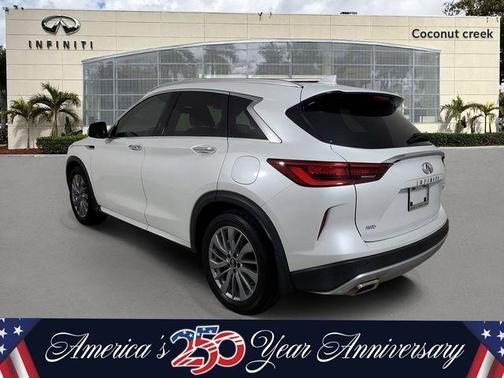 Radiant White 2023 INFINITI QX50 Luxe