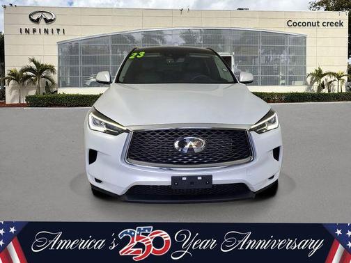 Radiant White 2023 INFINITI QX50 Luxe