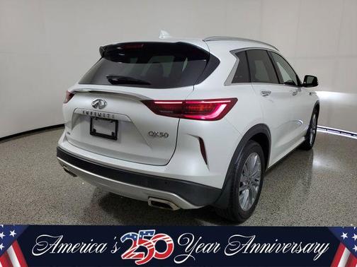 Radiant White 2023 INFINITI QX50 Luxe