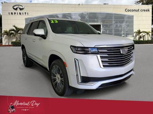 Crystal White 2023 Cadillac Escalade Premium Luxury Platinum