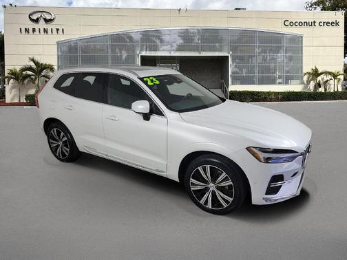Crystal White 2023 Volvo XC60 B5 Plus Bright Theme