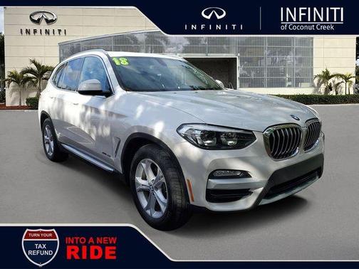 White Metallic 2018 BMW X3 xDrive30i