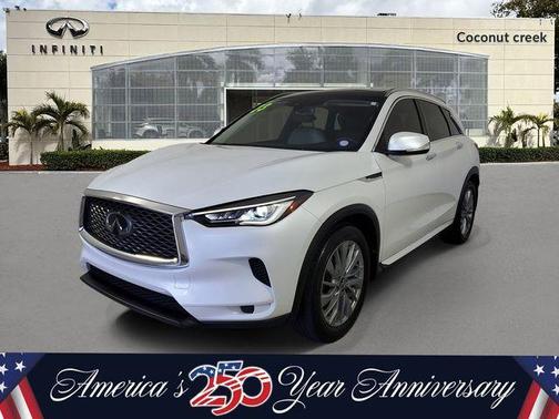 Radiant White 2023 INFINITI QX50 Luxe